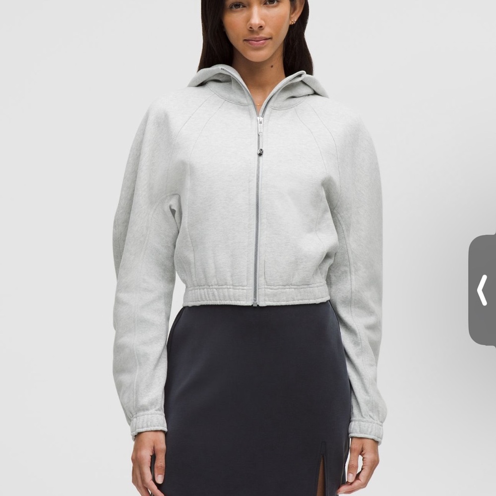 Scuba full zip crop Hoodie